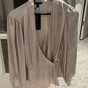 NWT- Banana Republic wrap around blouse Size S